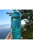 Uzspace 440ml Pipetli Tritan Matara Deep Sea Blue / 4105 - 1