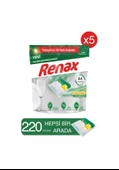 Renax Hepsi Bir Arada Bulaşık Makinesi Deterjanı 5 x 44 Tablet - 1