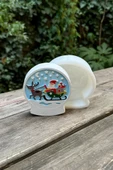 2D Kar Küresi Noel Baba Desenli Silikon Mum Kalıbı - 5