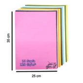 Gen-Of 25x35 Fon Kartonu 120 gr 10 Renk ve 300 Mikron Çıtçıtlı Dosya GEN-9121 - 5