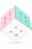 2 adet Speed Cupe Küp Zeka Küpü 3x3 Hız Küpü,Fidget Oyuncak Seyahat Zeka Oyunu Canlı ve Pastel - 7