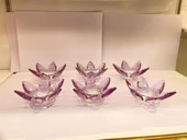 6'lı Ayaklı Nilüfer Nescafe Tabak Mor - 1