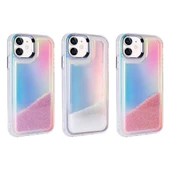 iPhone 11 Kılıf Airbagli Renkli Arka Yüzey Boncuk Tasarımlı Kumul Kapak - 2