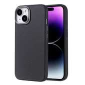 iPhone 15 Kılıf Magsafe Şarj Özellikli Karbon Fiber Görünümlü Zore Troy Kapak thumbnail 2