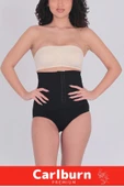 1 Beden İncelten Toparlayıcı Sıkılaştırıcı Vücut Şekillendirici Kaymaz Ağraflı Yüksek Bel Slip Korse thumbnail 3