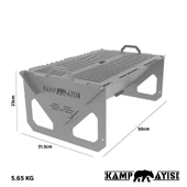 Kamp Ayısı® Easy Mangal™: Taşınabilir Katlanabilir Hafif Izgara - 2