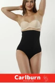 Yüksek Bel Karın Toparlayıcı Kaymaz İz Göstermeyen Sıkılaştırıcı Kadın Slip String Tanga Korse - 2