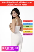 İz Göstermeyen Kaymaz Toparlayıcı Destekli Vücut Şekillendirici Sıkılaştırıcı Gögüs Altı Tam Korse thumbnail 1
