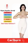 Yüksek Bel İnceltici Terlemeyi Önleyen Kaymaz Destekli İz Göstermeyen Uzun Paçalı Toparlayıcı Korse thumbnail 7