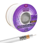 MAG RG6/U4 GOLD BAKIR 64 TEL ANTEN KABLOSU (100 METRE) - 1