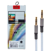 POWERMASTER PM-3779 3.5 MM 1.2 METRE ERKEK/ERKEK BEYAZ STEREO AUX KABLO - 2