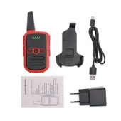 WLN KD-C51 16 KANAL KIRMIZI KASA ŞARJ ALETİ DAHİL TEKLİ TELSİZ (3-5 KM) - 3