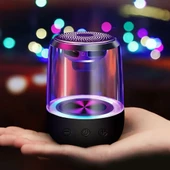 Magicvoice Mv-24695 600 Mah Taşınabilir Rgb Mikrofonlu Aux Tf Kart Bluetooth 3 Watt Mini Speaker Hoparlör Ses Bombası - 3
