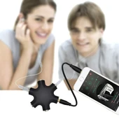 Powermaster Aux 6 Lı Çoklayıcı 3.5 Mm Kulaklık Mikrofon Çoklayıcı Aparat - 5