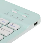 Hegitech Doogee T10E 10.1" Uyumlu Kablosuz Bluetooth Şarjlı Türkçe Q Klavye Mouse Seti - Yeşil - 10