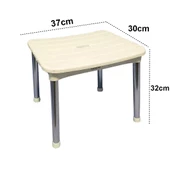 Çelik Ayna Alüminyum Ayaklı Paslanmaz Kare Tabure 910 thumbnail 5