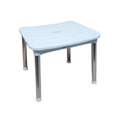 Çelik Ayna Alüminyum Ayaklı Paslanmaz Kare Tabure 910 thumbnail 1