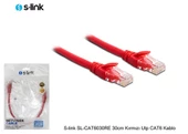 S-link SL-CAT6030RE 30cm Kırmızı Utp CAT6 Kablo - 1