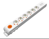 Mutlusan Rı-Tech 6lı Anahtarlı 2Usb Klemensli Topraklı  Grup Priz  (001 175 650001 00 00) - 1