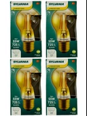 Sylvania 7W 2500K (Sarı Işık) E27 Duylu Rustik Led Ampul (4 Adet) - 1