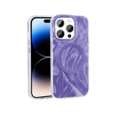 iPhone 14 Pro Max Kılıf Magsafe Şarj Özellikli Fırça Boya Desenli Palet Kılıf thumbnail 6