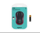 Logitech M185 910-002237 Kırmızı Optik Kablosuz Mouse - 5