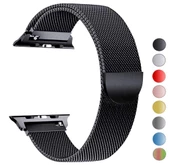 Apple Watch 38mm 40mm 42mm 44mm Çelik Mıknatıslı Hasır Kordon - 12
