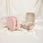 Takı Organizer Kutusu - Seyahat Aksesuar Çantası Düzenleyici-Mücevher Kutusu-Yerli Üretim-11x11x7 cm - 1