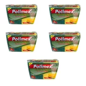 Polimex 4'lü Endüstriyel Büyük Boy Oluklu Bulaşık Süngeri - 4,5 x 9 x 12 Cm. - 4 Adetlik 5 Paket thumbnail 1