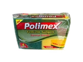 Polimex 4'lü Endüstriyel Büyük Boy Oluklu Bulaşık Süngeri - 4,5 x 9 x 12 Cm. - 4 Adetlik 10 Paket thumbnail 2