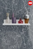 Risingmaber 3M Ultra Güçlü Yapışkanlı Beyaz Mutfak&Banyo Rafı, Çok Amaçlı Organizer Raf MT95B - 1