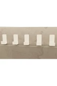 Risingmaber Yapışkanlı Beyaz Askılık Kapı Arkası Bornoz Askılığı Yapışkanlı Mutfak Banyo Askılığı Havlu, Elbise Askılığı 5'li set 3M Yapışkanlı Tasarım MT78B - 2