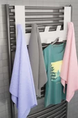 Risingmaber Beyaz Havlupan Askısı Banyo Petek Askısı ve Havlu Askılığı, Banyo Peteği Askılığı MT104B - 3