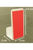 Risingmaber Yapışkanlı Beyaz Askılık Kapı Arkası Bornoz Askılığı Yapışkanlı Mutfak Banyo Askılığı Havlu, Elbise Askılığı 5'li set 3M Yapışkanlı Tasarım MT78B - 7