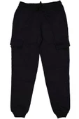 Çocuk Çift Kargo Cepli Paça Manşetli Eşofman Alt BGL-ST03870 - 5