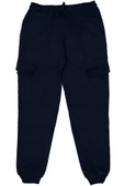 Çocuk Çift Kargo Cepli Paça Manşetli Eşofman Alt BGL-ST03870 - 6