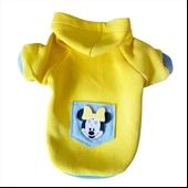 Sarı Sevimli Fare Kapsonlu Sweatshirt Kedi Süeteri Kedi Kıyafeti - 2