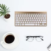 Welio M108 10.1" Uyumlu Kablosuz Wireless Pilli Türkçe Q Klavye - Altın thumbnail 6