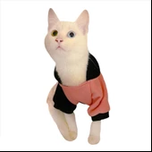 London Pineapple Kapsonlu Sweatshirt Kedi Süeteri Kedi Kıyafeti - 5