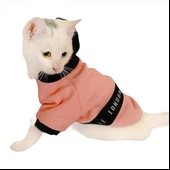 London Pineapple Kapsonlu Sweatshirt Kedi Süeteri Kedi Kıyafeti - 1