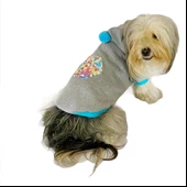 Kitty Grey Kapşonlu Sweat by Kemique Köpek Kazağı - 7