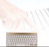 Amazon Fire HD 10 2017 10.1" Uyumlu Kablosuz Wireless Pilli Türkçe Q Klavye - Altın thumbnail 4