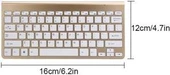 Redway 10 Lite 10.1" Uyumlu Kablosuz Wireless Pilli Türkçe Q Klavye - Altın - 2
