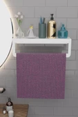 Risingmaber Metal Beyaz Havlu Askısı, Mutfak Banyo Raflı Havluluk, Metal Raflı Havluluk, Havlu Tutacağı MT42BD - 3