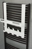 Risingmaber Beyaz Raflı Havlupan Askısı Banyo Petek Askısı ve Raflı Havlu Askılığı, Banyo Peteği Askılığı MT105B - 6