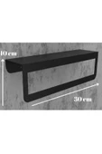 Risingmaber Metal Siyah Havlu Askısı, Mutfak Banyo Raflı Havluluk, Metal Raflı Havluluk, Havlu Tutacağı MT42SD - 6