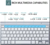 Samsung Galaxy Note 10.1" GT-N8005 Uyumlu Kablosuz Wireless Pilli Türkçe Q Klavye - Gümüş thumbnail 4