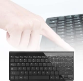 Apple iPad Air 5. Nesil 10.9" Uyumlu Kablosuz Wireless Pilli Türkçe Q Klavye - Siyah - 4