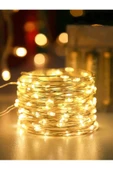 DDPEST USB GİRİŞLİ 10 Metre GÜN IŞIĞI SARI AA Kalem Pilli Dekoratif Peri Led ( pil fiyata dahil değildir) - 2