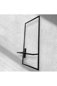 DDPEST Metal Siyah Duvar Saksısı Dekoratif Metal Saksı 60 cm uzunluk - 2